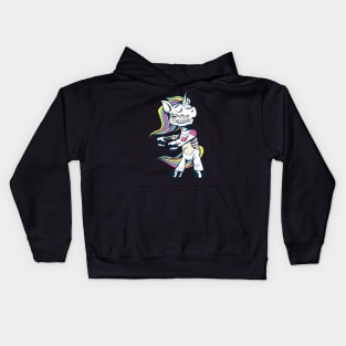 Zombie unicorn gift idea Kids Hoodie